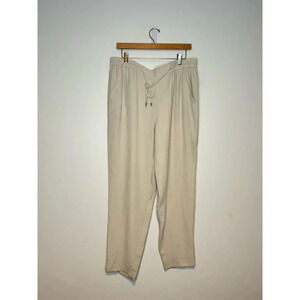 Cream Eileen fisher silk pants